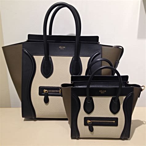 celine mini luggage shoulder bag|Celine nano luggage bags.